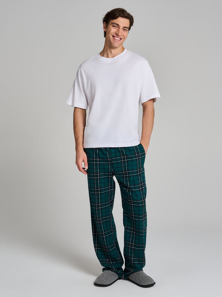 Пижамные брюки в клетку