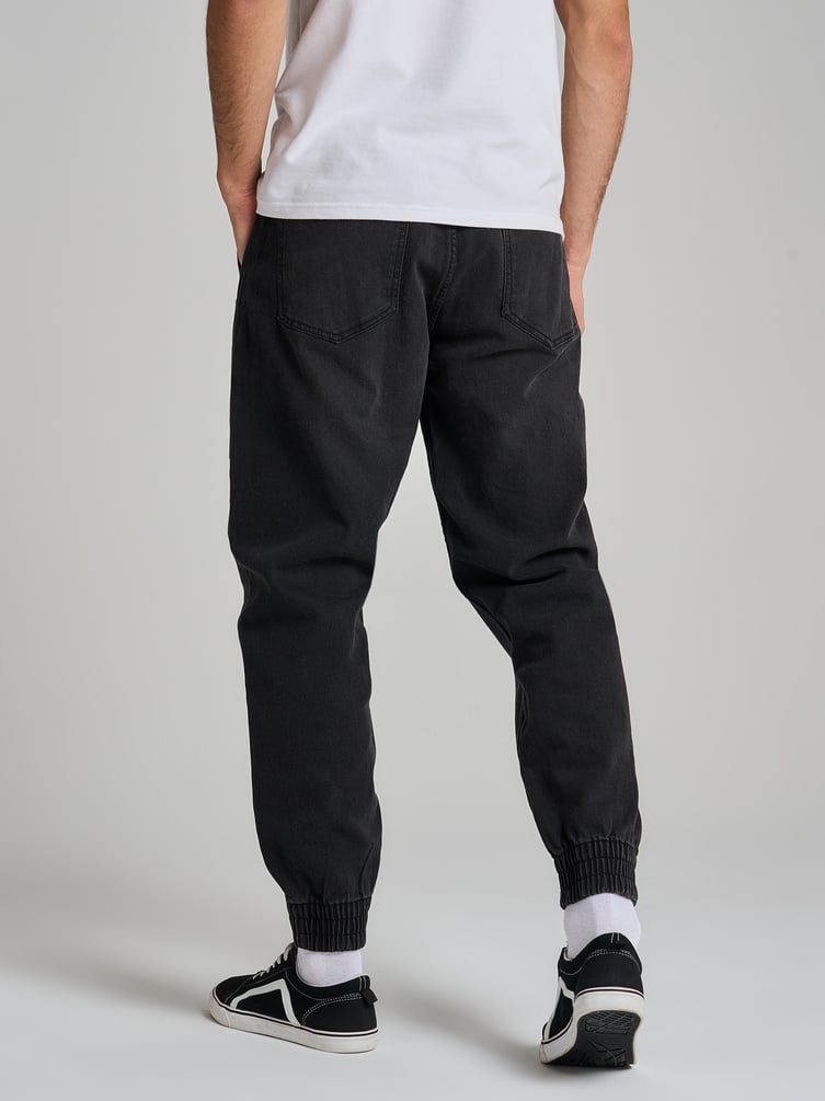 Джинсы джоггеры на резинке