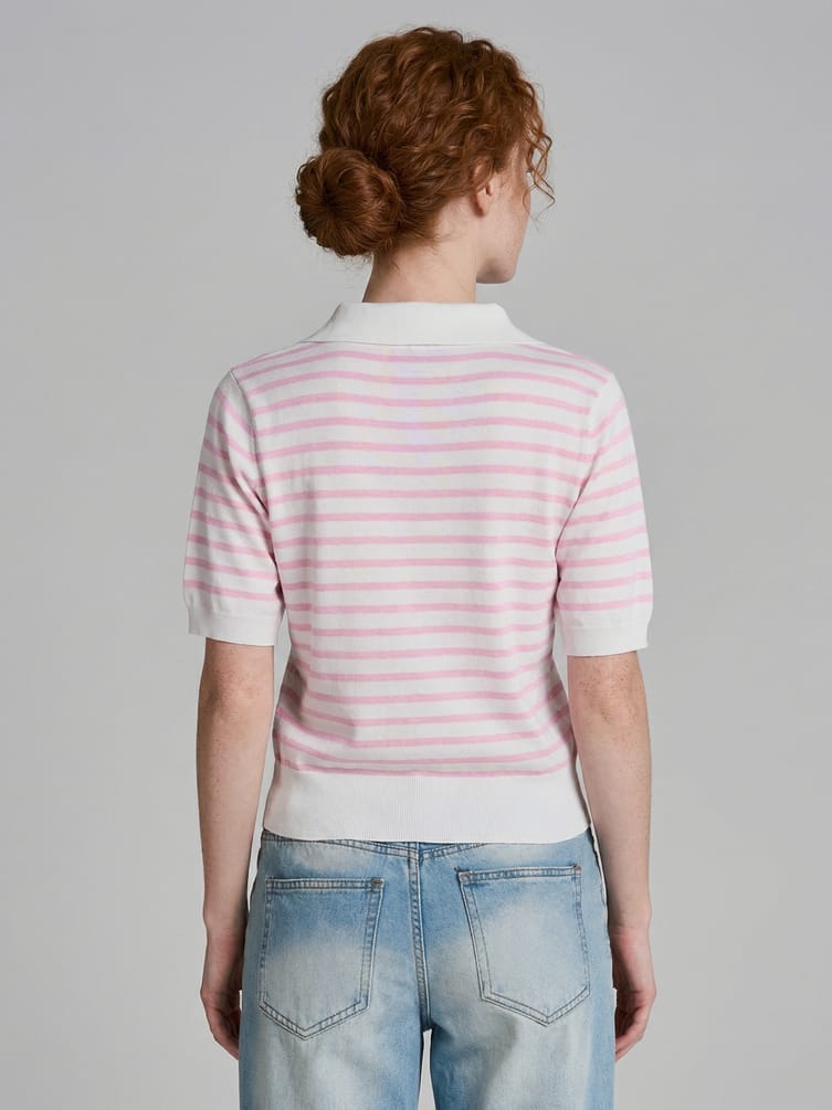 Джемпер трикотажный в полоску