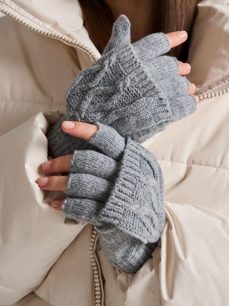 Перчатки с откидным верхом