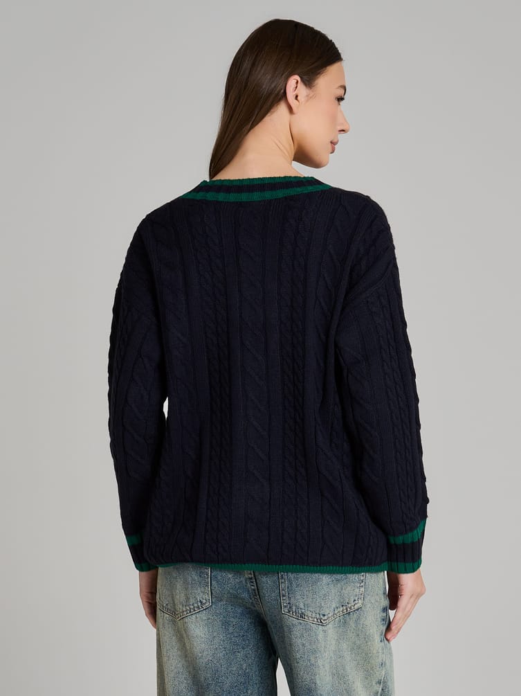 Кардиган вязаный оверсайз на пуговицах