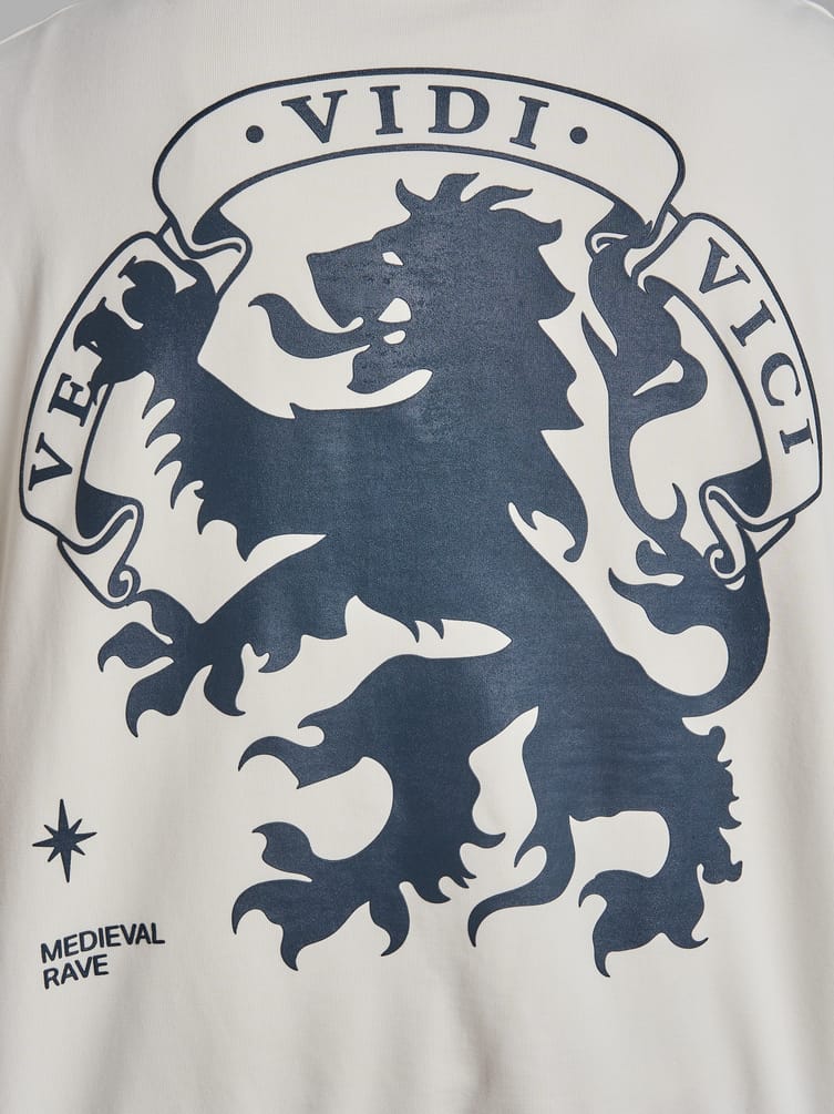 Зип худи с принтом льва на спине