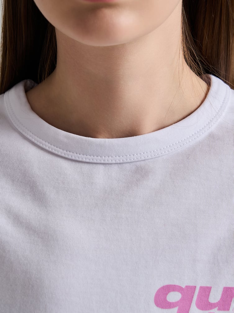 Футболка из хлопка с принтом