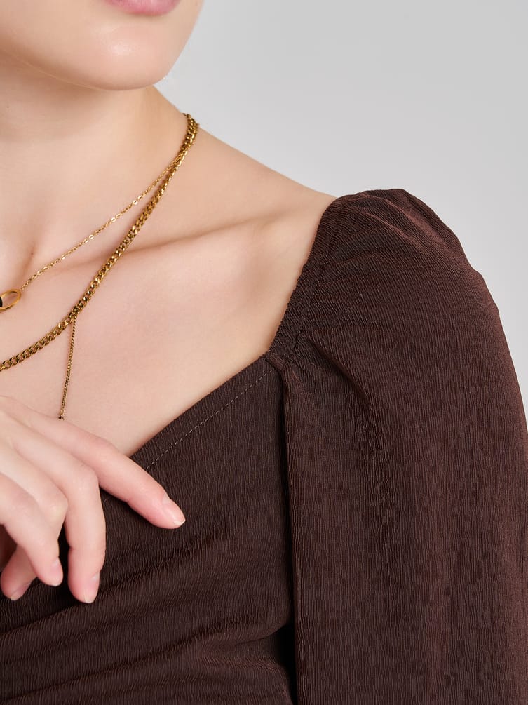 Кроп-топ с длинным рукавом