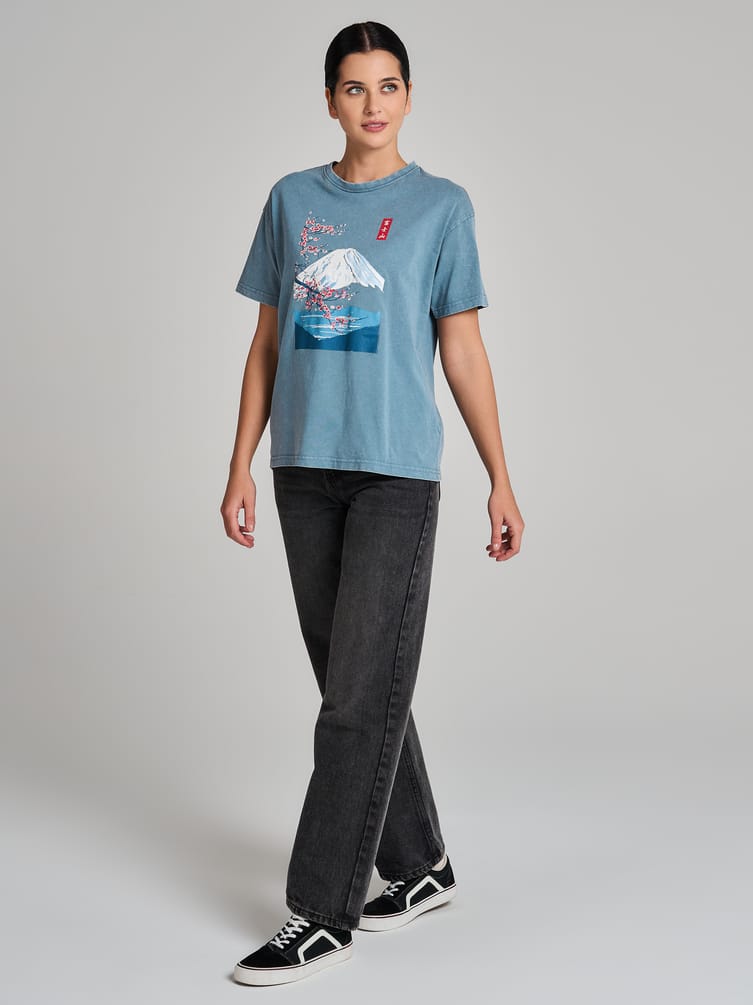 Хлопковая футболка варенка с принтом