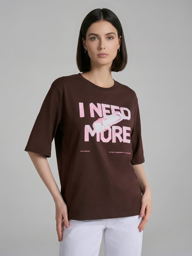 Футболка оверсайз с надписью