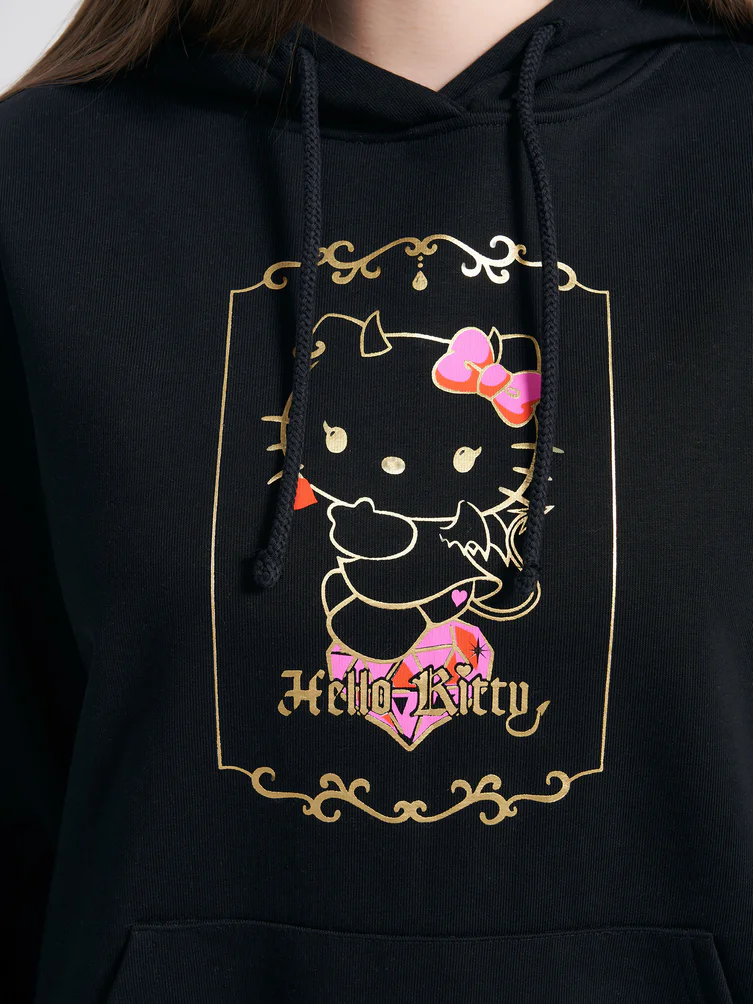 Худи оверсайз с принтом Hello Kitty