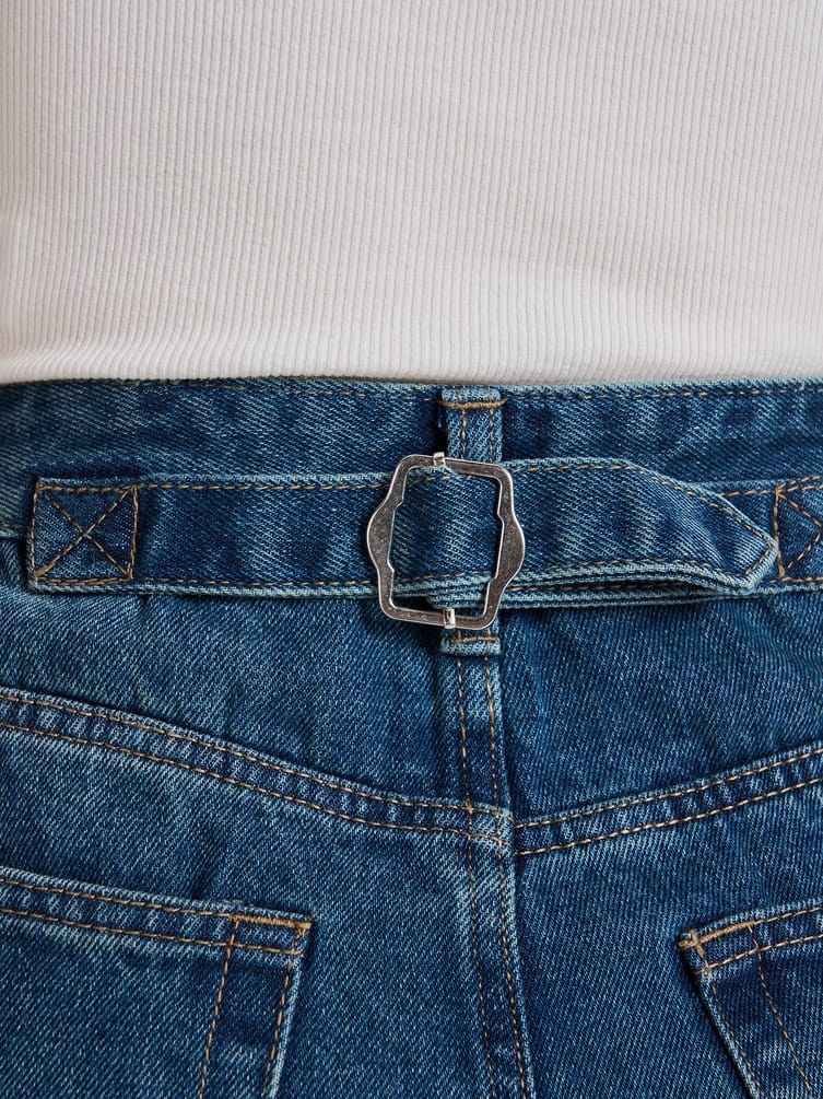 Джинсы Balloon зауженные с вареным эффектом