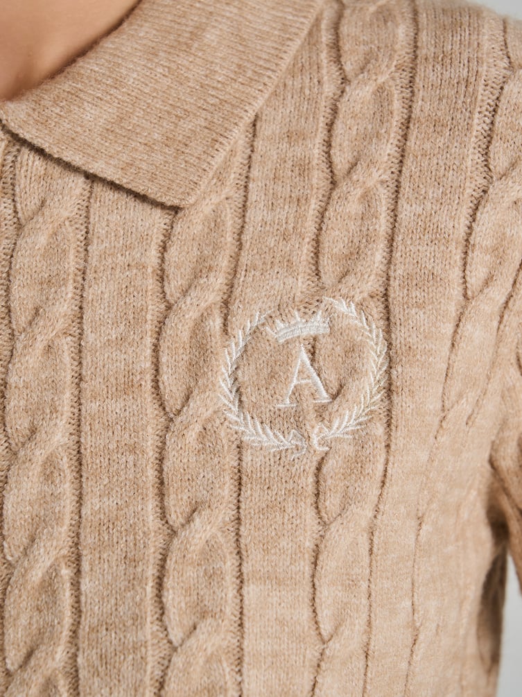 Кардиган на молнии с вышивкой