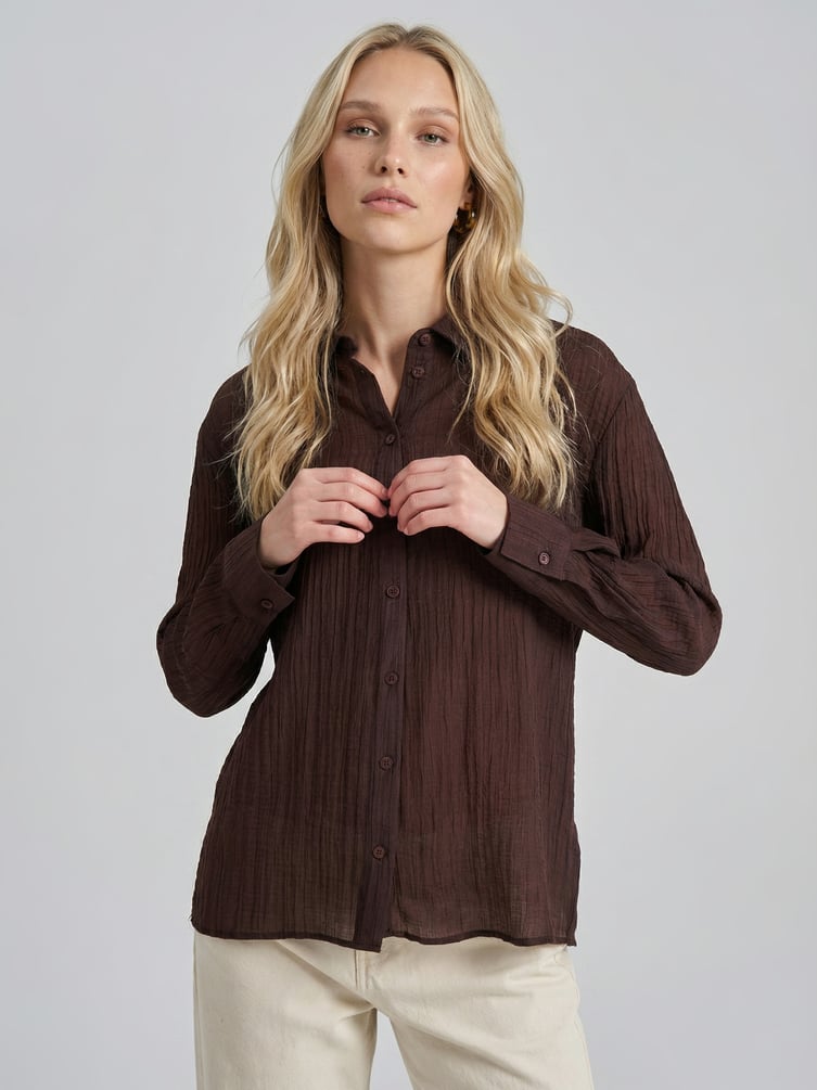 Рубашка летняя со шнуровкой на спине