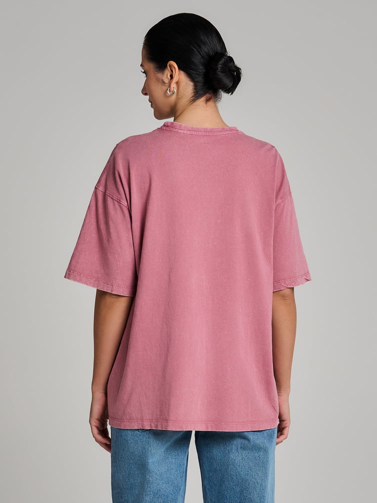 Футболка гранж с вареным эффектом