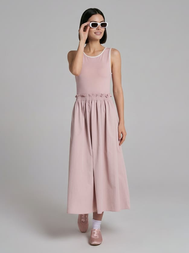 Сарафан миди летний