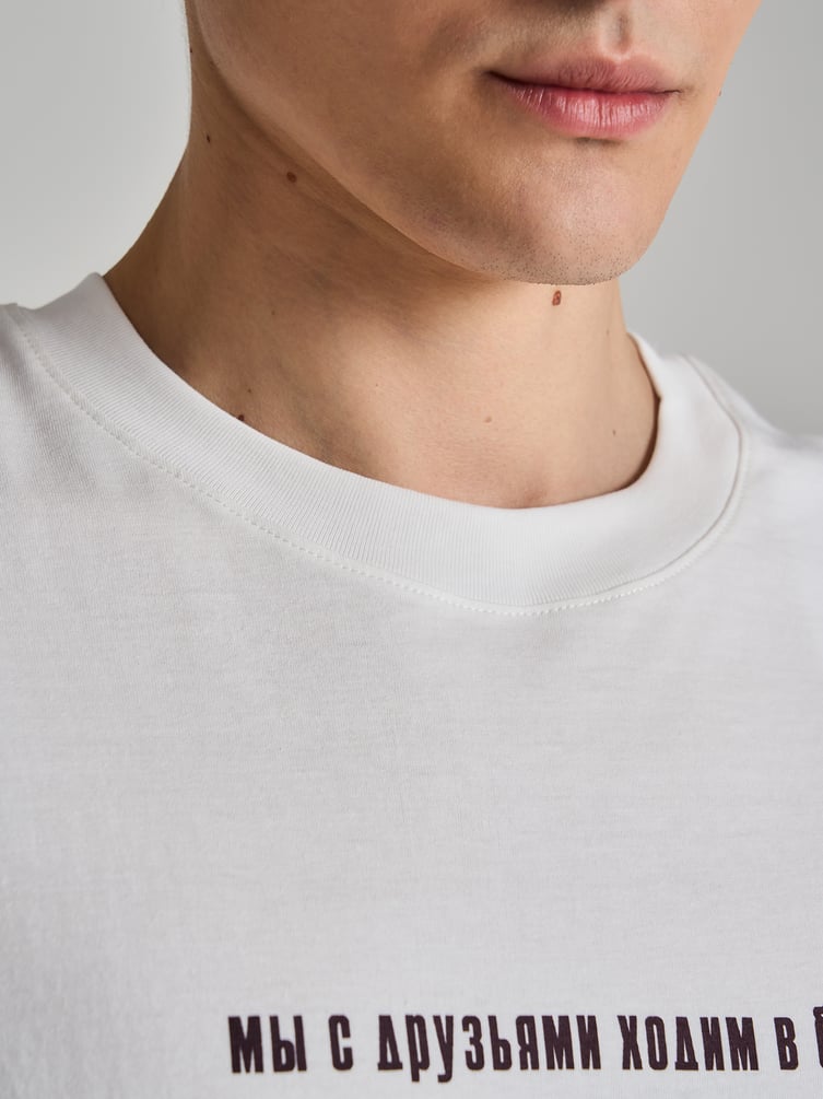 Футболка оверсайз с принтом Мосфильм