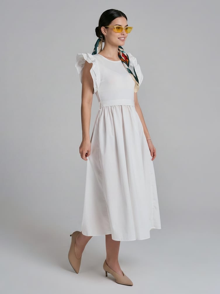 Платье нарядное с воланами