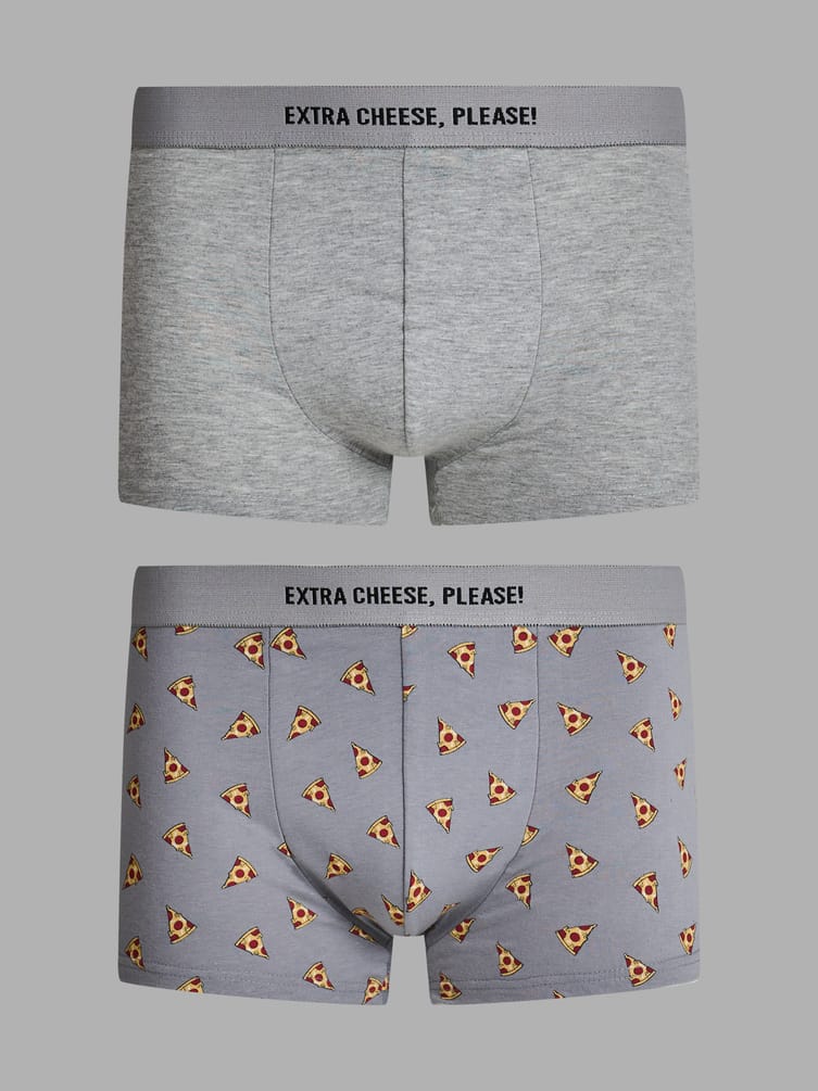 Трусы-боксеры - 2 шт. с принтом