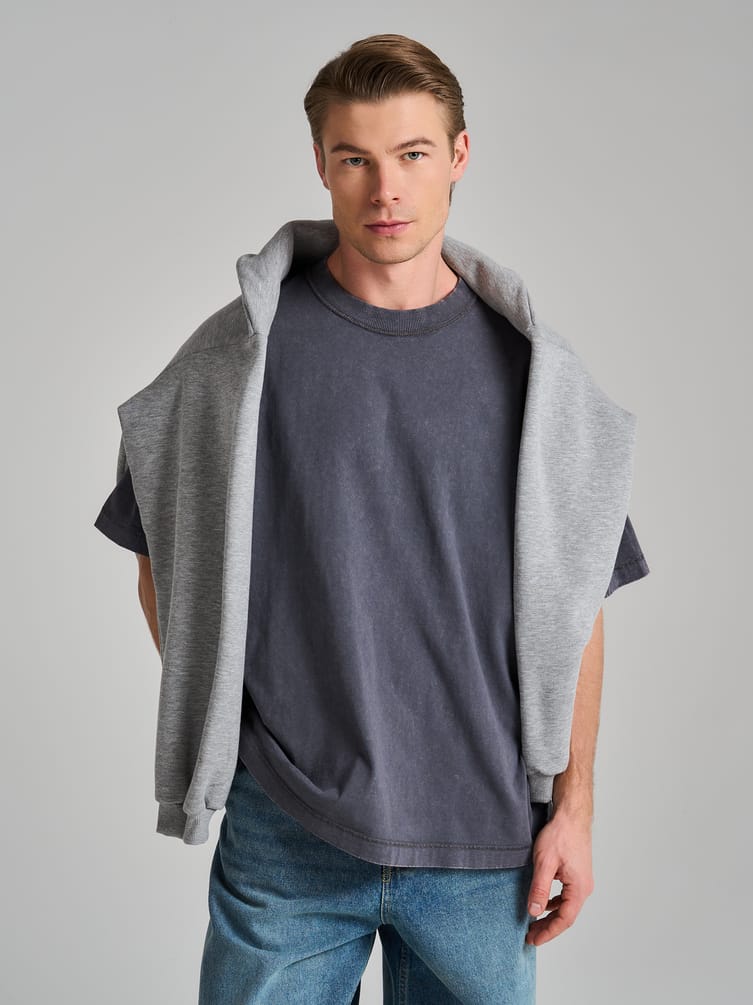 Футболка с вареным эффектом