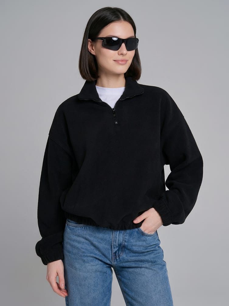 Свитшот флисовый с высоким горлом