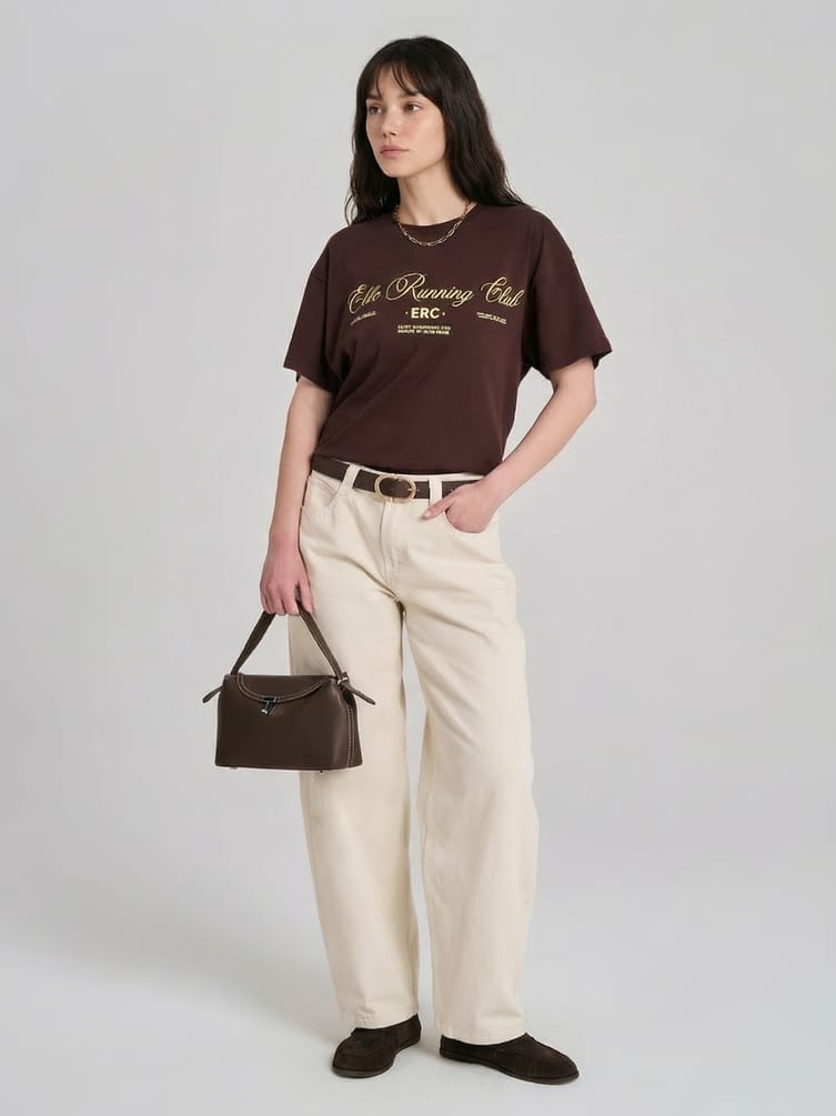 Джинсы баллоны со средней посадкой