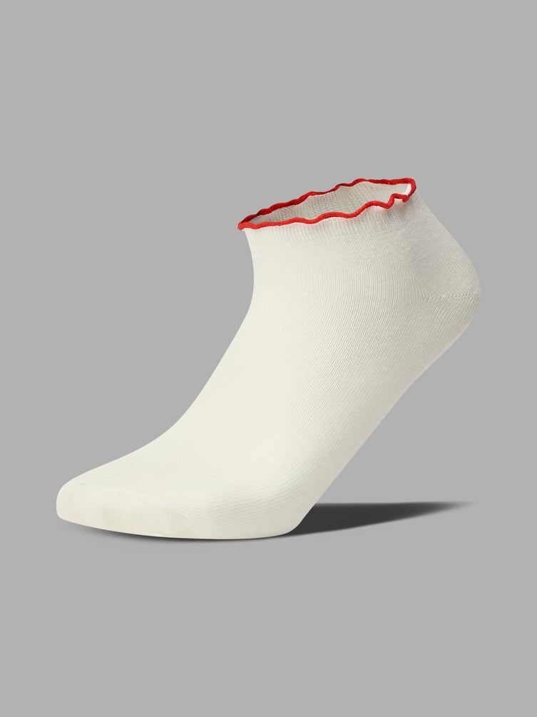 Носки - 3 пары с рюшами и в сердечко