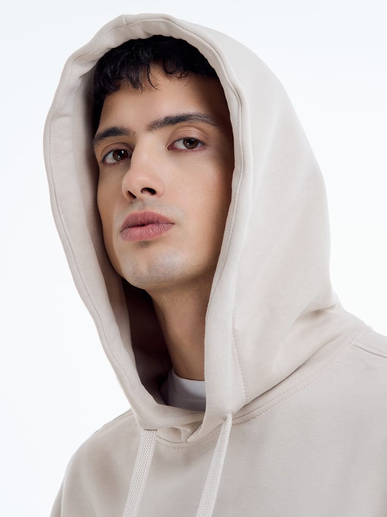 Худи оверсайз с принтом теплое с начесом