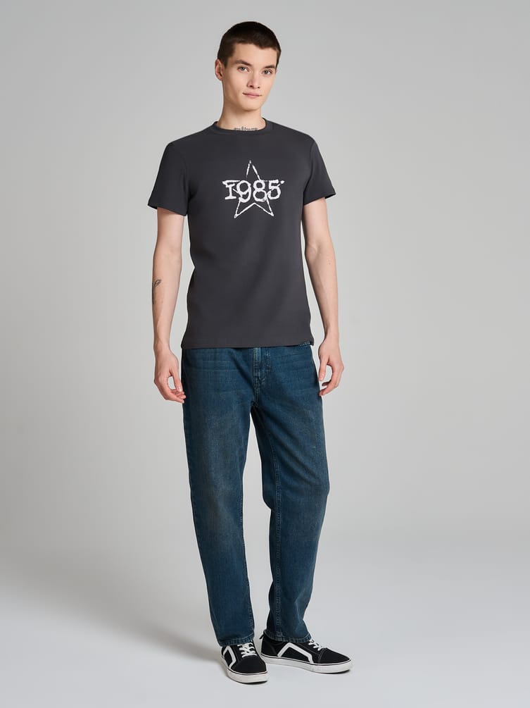 Футболка облегающая с принтом