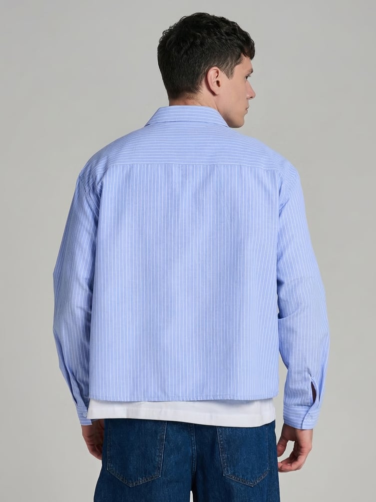 Рубашка классическая в полоску