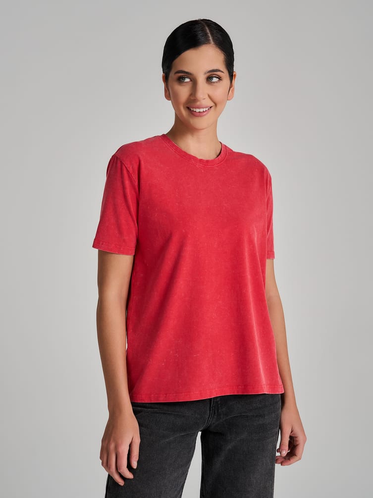 Футболка оверсайз с вареным эффектом