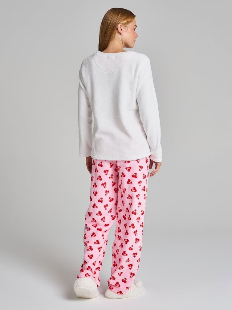 Пижама плюшевая с кофтой и брюками