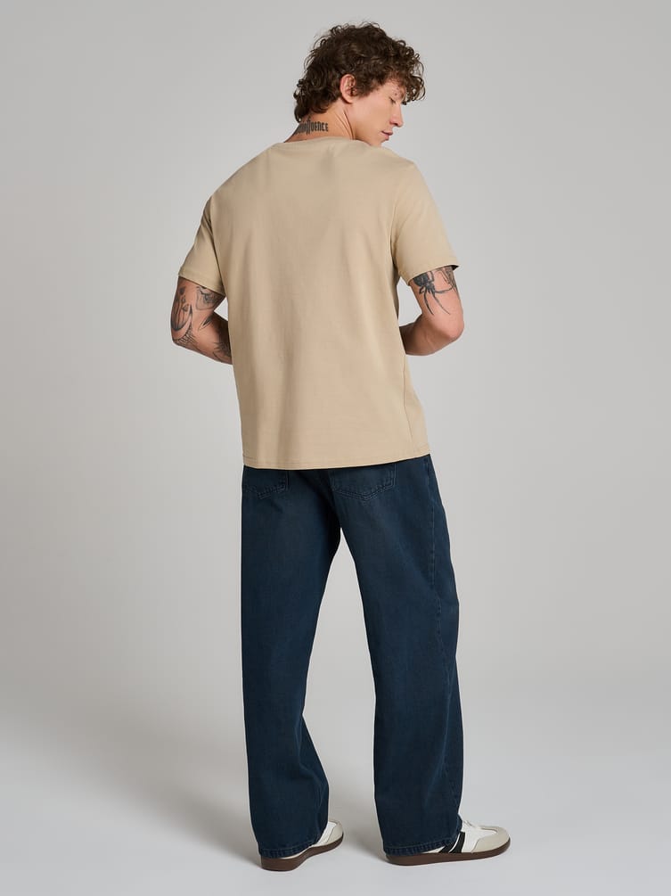 Футболка из хлопка с новогодним принтом