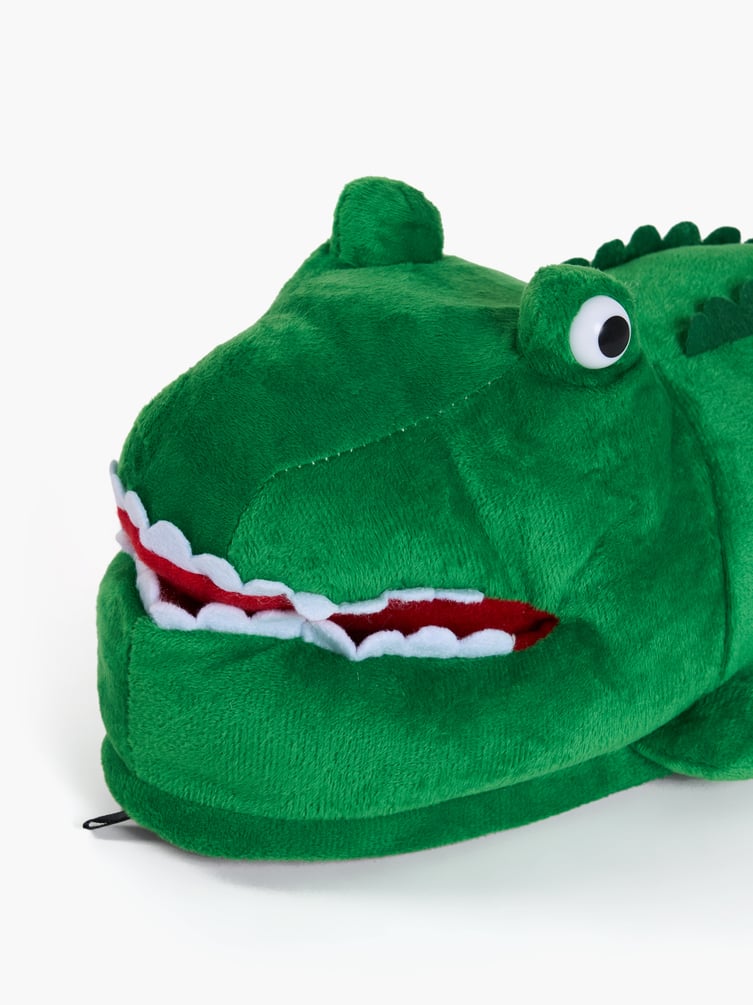 Плюшевые тапки-игрушки крокодилы