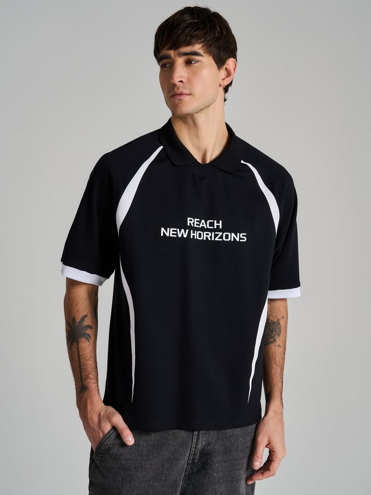 Рубашка поло с надписью