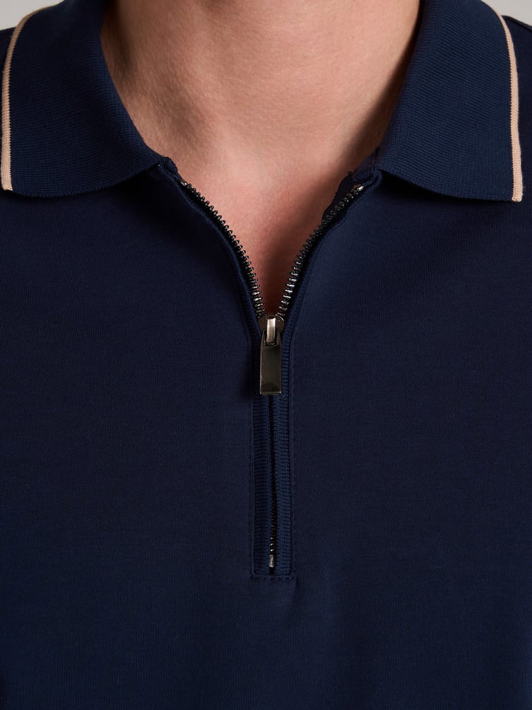 Поло хлопковое с коротким рукавом