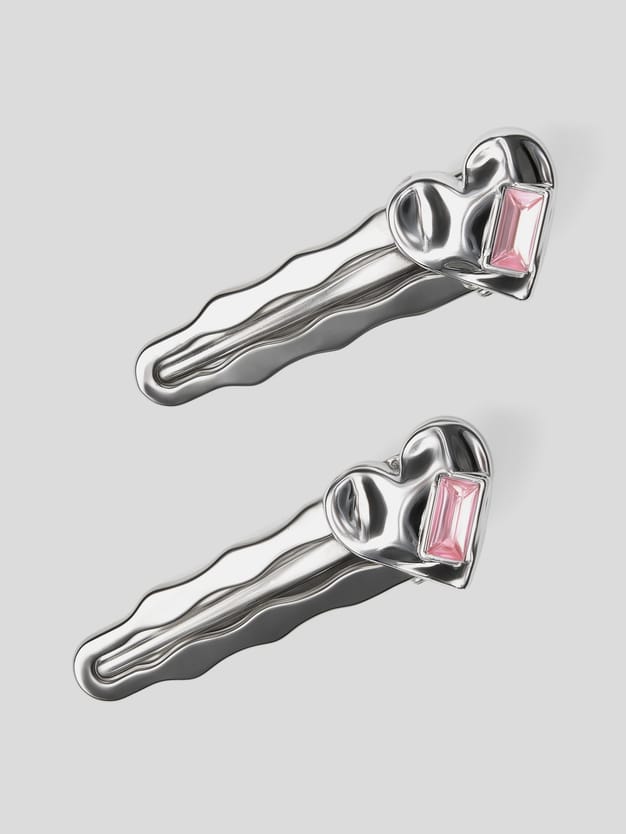 Заколки - 2 шт. в горошек