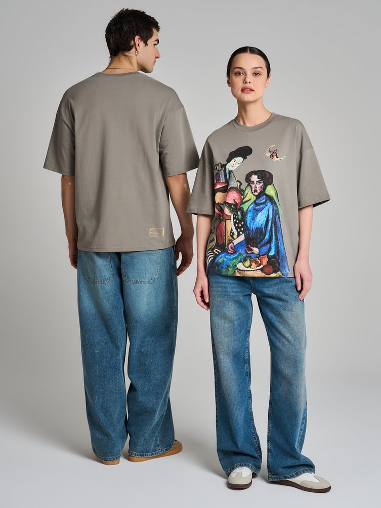 Футболка с принтом картин Третьяковской галереи