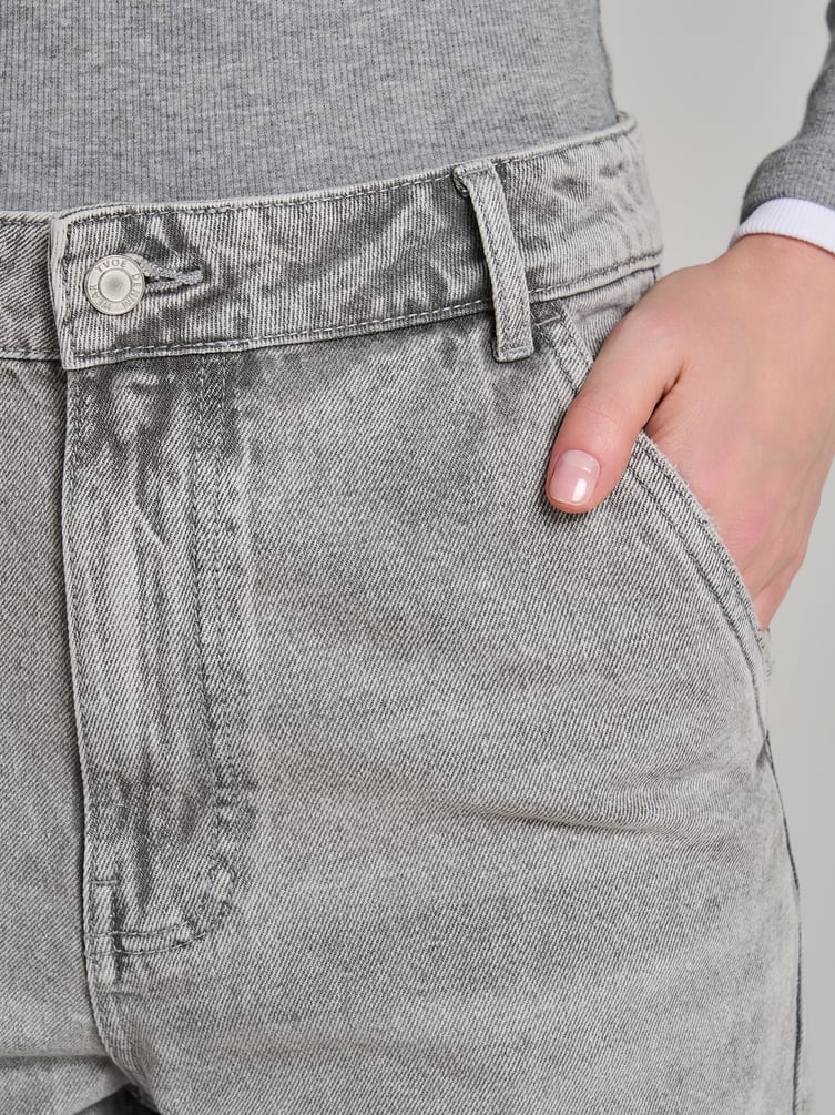 Джины багги с вареным эффектом