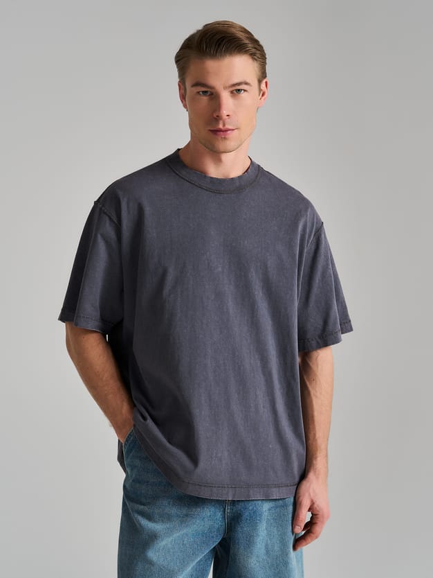 Футболка с вареным эффектом