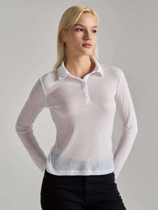 Рубашка поло с длинным рукавом