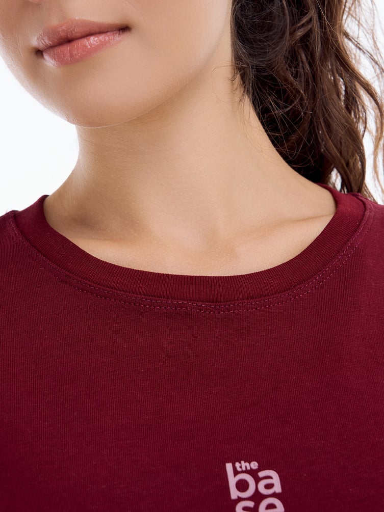 Плотная футболка оверсайз из хлопка THE BASE