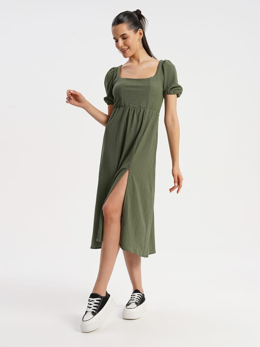 Миди платье с открытой спиной