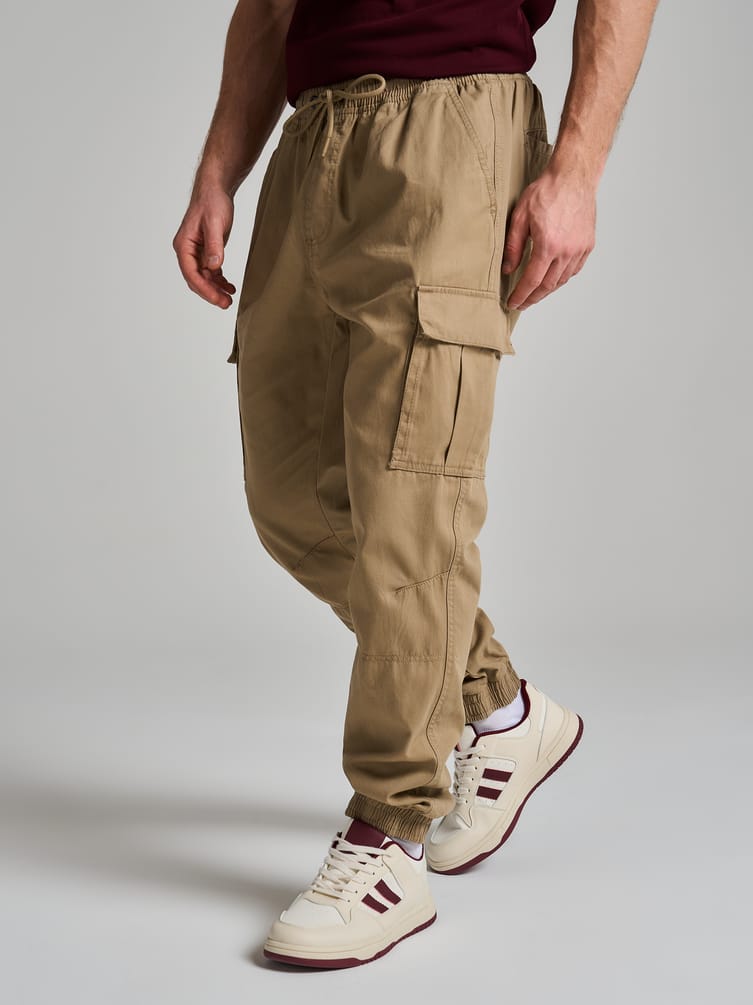 Брюки карго на резинке