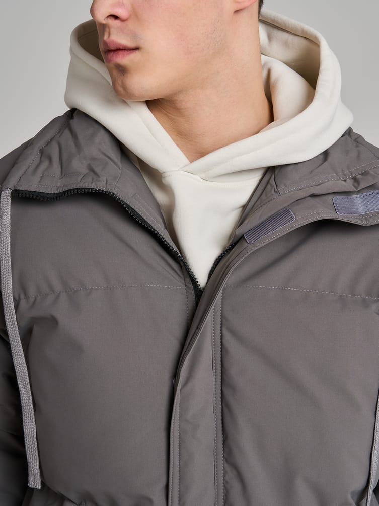 Куртка зимняя без капюшона на синтепоне