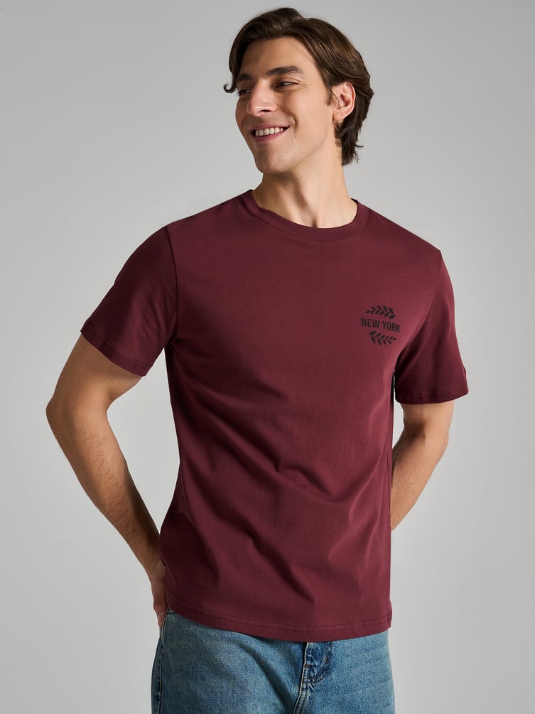 Футболка из хлопка с надписью