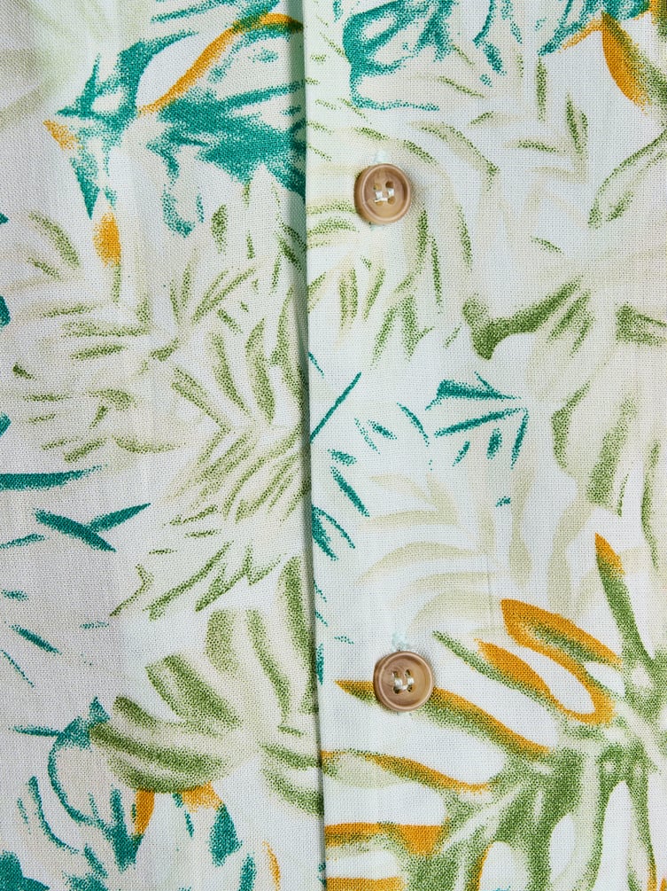 Рубашка гавайская с принтом