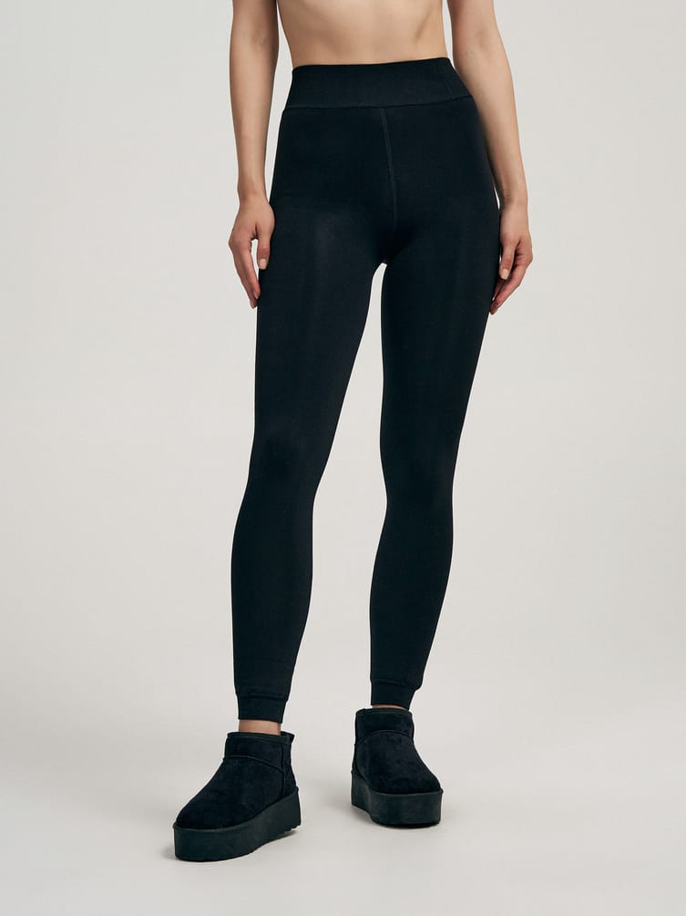 Леггинсы теплые с подкладкой из искусственного меха