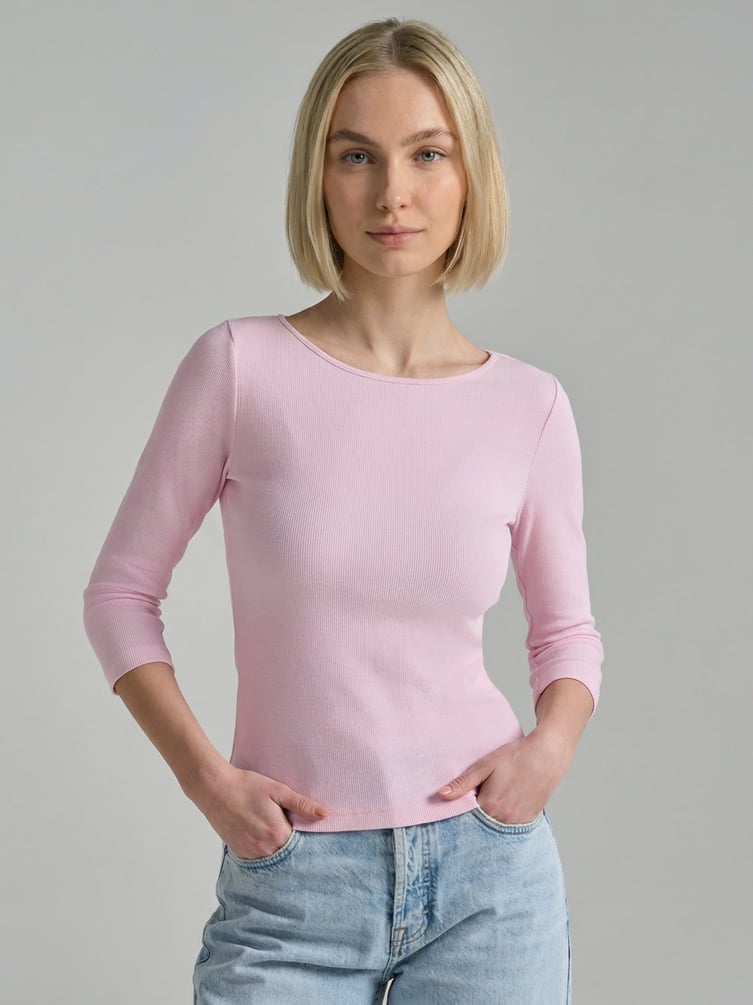 Лонгслив приталенный