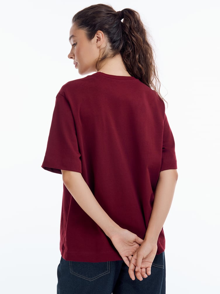 Плотная футболка оверсайз из хлопка THE BASE