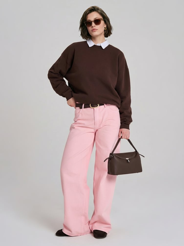 Свитшот однотонный без начеса