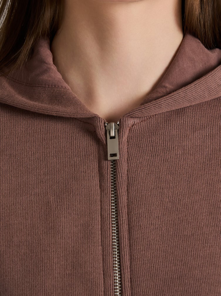 Зип худи укороченная на молнии