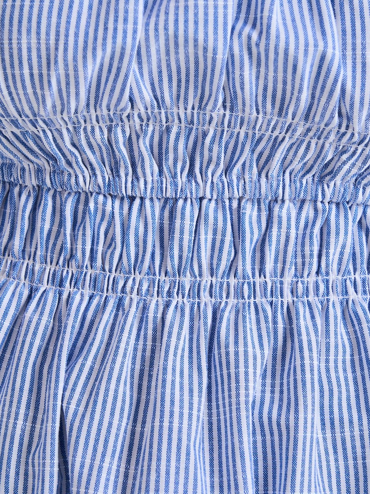 Сарафан полосатый с широкой юбкой