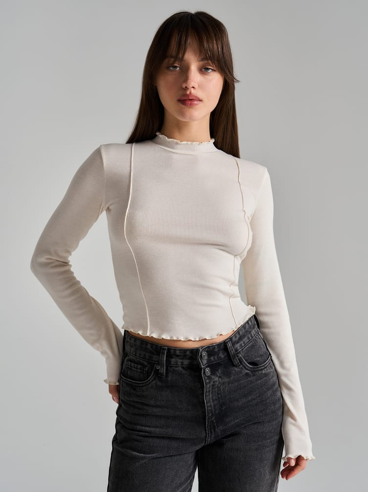 Водолазка лапша с высоким горлом